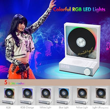 Load image into Gallery viewer, Bluetooth CD Player with Speakers and RGB Color Lights, HOTT Desktop Home CD Players with Remote Control,Supports CD/Bluetooth/TF Card/Transcription/Timer/Optical Output,Signed by Mariah Angeliq
