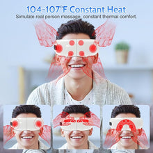 Load image into Gallery viewer, Eye Massager with Heat, Heated Eye Mask with Bluetooth Music, Air Pressure, Vibration, Voice Play Eye Massager, Eye Mask for Relax Eye, Gifts for Women/Men
