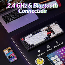Load image into Gallery viewer, Keychron Q5 HE Rapid Trigger Gaming Keyboard Wireless with Hall Effect Gateron Double-Rail Magnetic Switch Adjustable Actuation, 2.4 GHz/Bluetooth/Wired QMK RGB Aluminum for Mac Windows Linux - Black
