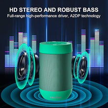 Load image into Gallery viewer, comiso Bluetooth Speaker with IP65 Waterproof,5.3 Bluetooth,TWS Pairing,Support TF Card,Portable Wireless Speaker for iPhone Samsung and More-Green
