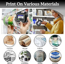 Load image into Gallery viewer, MINI127 Portable Handheld Inkjet Printer,Mini Handheld Printer with 2.4 Inch LED Touch Screen Pocket Inkjet Coding Machine for DIY Printing/QRcode/Barcode/Date/Logo/Batch Series Number etc
