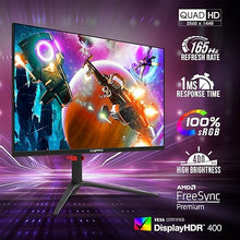 Load image into Gallery viewer, Sceptre 27-inch IPS 2K Gaming Monitor QHD 2560 x 1440p HDR400 up to 165Hz 1ms AMD FreeSync Premium DisplayPort HDMI 100% sRGB, Build-in Speakers Machine Black (E275B-QPD168)
