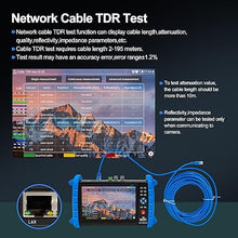 Load image into Gallery viewer, CCTV Camera Tester 7&quot; IPS Touch Screen 6K 12mp IP Camera Tester 8mp CVI TVI AHD SDI CVBS Analog Camera Tester Built in WiFi with POE/RJ45 Cable TDR Test/PTZ Control/HDMI I/O IPC Tester
