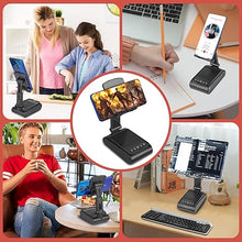 Load image into Gallery viewer, Gifts for Men,Cell Phone Stand with Wireless Bluetooth Speaker HD Surround Sound for Home and Outdoors with Bluetooth Speaker for Desk Compatible with iPhone/ipad/Samsung Galaxy
