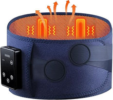 Load image into Gallery viewer, Cordless Heating Pad with Massager for Back Pain Relief, 47-60" Lower Back Massager Wearable Heating Pad for Cramps with 3 Heat &amp; Timer, 4 Vibration, 5000mAh, Thanksgiving Christmas gift for Men Women
