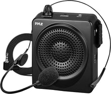 Load image into Gallery viewer, Pyle Portable PA Speaker and Voice Amplifier: Compact Waistband with Rechargeable Battery, Includes Headset Microphone &amp; 3.5mm Aux Jack - Ideal for Tour Guides, Teachers, and Meetings
