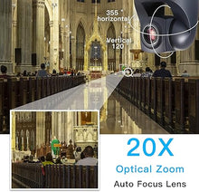 Load image into Gallery viewer, HDMI PTZ Camera 20X Optical Zoom USB Video Conference Camera Full HD 1080P HDMI PTZ Webcam Live Streaming Meeting for Church Worship/Events Services/Education,Works with Zoom,Skype,OBS
