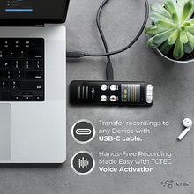 Load image into Gallery viewer, 96GB TCTEC Digital Voice Recorder with 7000 Hours Recording Capacity, Audio Noise Reduction, Sound Tape Recorder with Playback, Clip-on Mic Dictaphone for Meeting, Lecture
