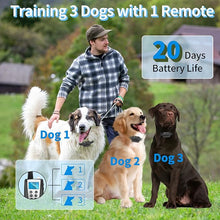 Load image into Gallery viewer, PaiPaitek 2 in 1 Dog Bark Collar and Training Collar - Smart Bark and Shock Collar Combo, Automatic Bark Collar for Large Dog with Remote 3300ft Range &amp; Waterproof
