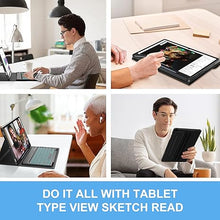 Load image into Gallery viewer, Samsung Galaxy Tab S9 Plus/S9 FE Plus 12.4” Keyboard Case | 7 Color Backlit | Detachable Wireless Bluetooth Keyboard | S Pen Holder | Smart Folio Cover for Tab S9+/S9fe+ SM-X810/X816B/X818U/X610/X616B
