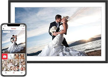 Load image into Gallery viewer, 15.6&#39;&#39; Digital Picture Frame with 1920x1080 IPS Touch Screen, 32GB Frameo WiFi Digital Photo Frame, Share Photos/Videos and Send Best Wishes via Free App
