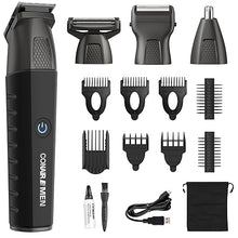 Load image into Gallery viewer, Conair Men All-in-One Trimmer for Men - Nose Hair, Beard, Mustache, Body Hair Trimmer - 16 Piece Men&#39;s Grooming Kit for Manscaping- Showerproof - Rechargeable
