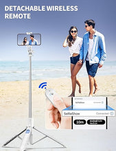 Load image into Gallery viewer, 71&quot; Phone Tripod Selfie Stick Tripod, Smartphone Tripod Stand All-in-1 with Remote, Travel Tripod for iPhone, Extendable Cell Phone Tripod for Selfie/Video Recording/Photo/Live Stream/Vlog
