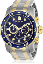 Load image into Gallery viewer, Invicta Men's Pro Diver Scuba 48mm Two Tone Stainless Steel Chronograph Quartz Watch, TT/Blue (Model: 0077)
