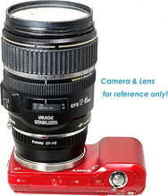 Load image into Gallery viewer, Fotasy Manual Cannon EF Lens to E Mount Adapter, EFS E Mount, EF Adapter to E Mount, Compatible with Sony Mirrorless a7 a7r a7s a7 II III IV a9 a9II a7c aplha 1 a6600 a6500 a6400 a6300
