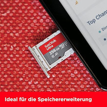 Load image into Gallery viewer, SanDisk 256GB Ultra microSDXC UHS-I Memory Card with Adapter - Up to 150MB/s, C10, U1, Full HD, A1, MicroSD Card - SDSQUAC-256G-GN6MA [New Version]
