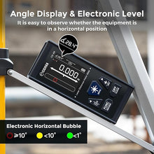 Load image into Gallery viewer, CIGMAN Dual Laser Measuring Tool, 393ft/120M Bilateral Laser Measurement Tool, Rechargeable Laser Measure with M/in/Ft 6 Units, Backlit LCD Display, Angle Sensor, Pythagorean Mode, Area and Volume
