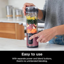 Load image into Gallery viewer, Ninja Blast Portable Blender, Cordless, 18oz. Vessel, Personal Blender For-Shakes and Smoothies, BPA Free, Leakproof-Lid and Sip Spout, USB-C Rechargeable, Dishwasher Safe, Metallic Cherry, BC151RD
