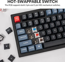 Load image into Gallery viewer, Keychron V3 Wired Custom Mechanical Keyboard Knob Version, TKL QMK/VIA Programmable Macro with Hot-swappable Keychron K Pro Red Switch Compatible with Mac Windows Linux Carbon Black (Non-Transparent)

