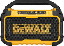 Load image into Gallery viewer, DEWALT 20V MAX Bluetooth Speaker, 100 ft Range, Durable for Jobsites, Phone Holder Included, Lasts 8-10 Hours with Single Charge (DCR010)
