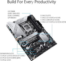 Load image into Gallery viewer, ASUS Z790-P ATX Motherboard with WiFi 6, PCIe 5.0, DDR5, 14+1 Power Stages, 3X M.2, Thunderbolt 4, 2.5Gb LAN
