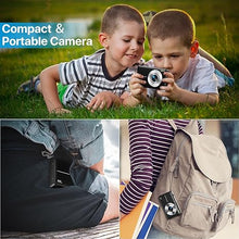 Load image into Gallery viewer, Digital Camera, 2024 Upgraded FHD 1080P Digital Camera with Strap 32GB SD Card 16X Digital Zoom Compact Point and Shoot Camera for Kids Portable Cameras Small Camera for Teens Boys Girls Seniors
