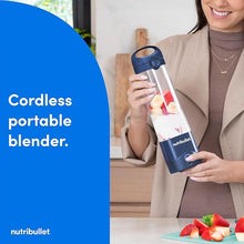 Load image into Gallery viewer, nutribullet Portable Blender, Cordless, 20oz Vessel, Personal Blender, USB-C Rechargeable, Navy Blue, NBPB50100NB
