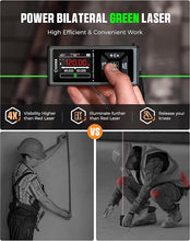 Load image into Gallery viewer, Laser Measurement Tool, CIGMAN 393ft/120M Bilateral Green Laser Distance Measuring Tool Rechargeable with Bubble Level, Laser Measure with Ft/in/M Multiple Units, Backlit IPS, Pythagorean/Area/Volume
