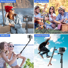Load image into Gallery viewer, Sensyne 67" Phone-Tripod, Extendable Cell Phone Tripod Stand &amp; Selfie Stick with Wireless Remote and Phone Holder, Compatible with iPhone Android Phone, Camera

