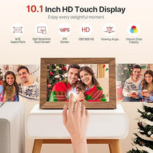 Load image into Gallery viewer, Uhale Digital Photo Frame 32GB Storage 10.1 Inch WiFi Electronic Picture Frame Desktop IPS Touch Screen HD Display SD Card Slot Auto-Rotate Slideshow Share Videos Photos Send Wishes Remotely
