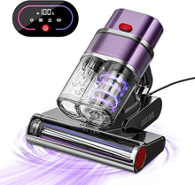 Load image into Gallery viewer, Mattress Vacuum Cleaner, Bed Vacuum Cleaner with UV &amp; Ultrasonic, High Heating Tech, Smart Dust Sensor, 15KPa Handheld Vacuum Cleaner for Mattress, Pet Hair, Dust
