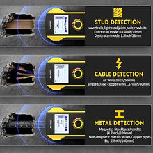 Load image into Gallery viewer, FNIRSI Stud Finder Wall Scanner - 6 in 1 Electronic Wall Wood Metal Stud Finder, Wall Detector with Updated Positioning Hole for Center and Edge of Wood AC Wire Metal Studs Joist Pipe
