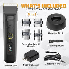 Load image into Gallery viewer, Brio Beardscape V2 Beard Trimmer for Men Professional with Low Friction Ceramic Blade, Cordless Professional Hair Trimmer for Barbers with 4 Hrs of Long Battery Timing, Ideal for Beard &amp; Body (Black)
