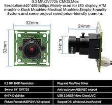 Load image into Gallery viewer, Webcamera_USB VGA High Speed Wide Angle USB Camera Module for Computer 480P 60fps Mini UVC USB2.0 Webcam Board Lightburn Camera for Lazer Engraver PC Camera for Raspberry Pi
