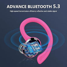 Load image into Gallery viewer, Wireless Earbuds Bluetooth Headphone Sport, Bluetooth 5.3 Earbud 3D HiFi Stereo Over Ear Buds, 48Hrs Earhooks Earphone with Noise Cancelling Mic, IP7 Waterproof Headset for Workout/Running/Gym
