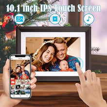 Load image into Gallery viewer, WiFi Digital Picture Frame 10.1 Inch Smart Digital Photo Frame with IPS Touch Screen HD Display, 16GB Storage Easy Setup to Share Photos or Videos Anywhere via Free Frameo APP (10.1 Inch Frame 3#)
