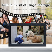 Load image into Gallery viewer, Digital Photo Frame 15.6 inch Large Smart WiFi Digital Photo Frame, 1920 x 1080 HD IPS Touch Screen Digital Frame for Photos, 32GB Large Memory, Share Photos/Videos Instantly from Anywhere
