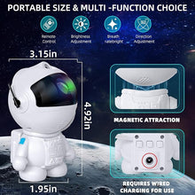 Load image into Gallery viewer, Astronaut Galaxy Projector with Nebula, Star Projector Ceiling LED Lamp with 8 Modes Astronaut Starry Night Light with Remote Gift for Kids Adults for Bedroom Christmas, Birthdays, Valentine&#39;s Day
