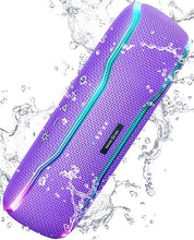 Load image into Gallery viewer, ERKEISEHN Bluetooth Speaker, IPX7 Waterproof Wireless Speaker with Colorful Flashing Lights, 25W Stereo Sound with 24H Playtime, 100ft Bluetooth Range, Home Outdoor Speaker, TWS Pairing for Teen Gifts
