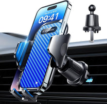 Load image into Gallery viewer, VANMASS Car Phone Holder Mount 2024 Upgraded [Patent Steel-Hook] Car Vent Phone Mount Clip Military-Grade Shockproof Cell Phone Car Mount Handsfree Truck Stand Vent Cradle for iPhone 15 Android,Blue
