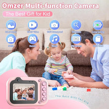 Load image into Gallery viewer, Omzer Small Digital Camera Waterproof Kids: 10Ft Underwater Digital Cameras - 1080p FHD Digital Point and Shoot Camera for Pool Room Outdoor Travel Pink
