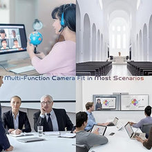 Load image into Gallery viewer, Tenveo All-in-One Conference Room Camera System, 10X Zoom FHD 1080P 60FPS PTZ Conference Camera and Bluetooth Speakerphone with Microphone, for Large Room Conference Remote Meeting Church Worship
