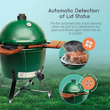 Load image into Gallery viewer, Wi-Fi &amp; Bluetooth BBQ Smoker Temperature Controller with Automatic Smoker Fan, INKBIRD ISC-027BW Grill Thermometer with 4 Probes for Big Green Egg, Kamado Joe, Primo, Vision Grill, Akorn Kamado
