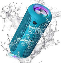 Load image into Gallery viewer, Ortizan Portable Bluetooth Speakers, IPX7 Waterproof Wireless Outdoor Speaker with 24W Loud Stereo Sound And Bluetooth 5.3, Deep Bass, RGB Lights, Dual Pairing, 30H Playtime for Home, Party
