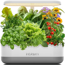 Load image into Gallery viewer, inBloom 12 Pods Hydroponics Growing System Indoor Garden with LED Grow Light and Pod Kit, Plants Germination Kit with 4.2L Water Pump Accelerate, Height Adjustable, Gardening Gifts for Women, White
