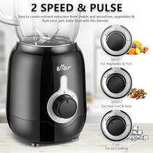 Load image into Gallery viewer, Bear Blender, 2024 New 700W Smoothie Countertop Blender with 40oz Blender Cup for Shakes and Smoothies, 3-Speed for Crushing Ice, Puree and Frozen Fruit with Autonomous Clean
