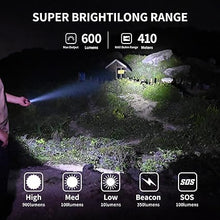 Load image into Gallery viewer, WUBEN E6 Pocket Flashlight Rechargeable 900 High Lumens, 5 Modes EDC Tactical Flashlight, Small but Powerful LED Flashlight, IP68 Waterproof Light Projector for Hunting, Outdoor, Hiking, Emergency
