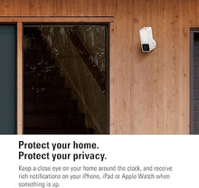 Load image into Gallery viewer, Eve Outdoor Cam (White Edition) – Secure floodlight Camera, (HomeKit Secure Video), 1080p, Night Vision, Wi-Fi (2.4 GHz), Motion Sensor, Two-Way Communication, Flexible &amp; Easy Installation
