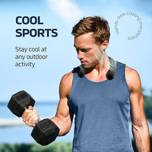 Load image into Gallery viewer, Portable Neck Fan - 3 Speed Rechargeable Bladeless Neck Fan, Adjustable Personal Black Neck Fan For Women &amp; Men Modern Design, Great Cooling Fan For Travel, Outdoors &amp; Sports
