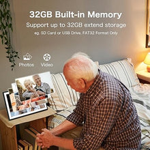 Load image into Gallery viewer, Digital Picture Frame, 15.6 Inch Large Frameo Digital Photo Frame WiFi, 32GB, 1920 * 1080 IPS HD Touch Screen, Tabletop&amp;Wall-Mounted, Share Picture Video, Birthday, Wedding, for Mom
